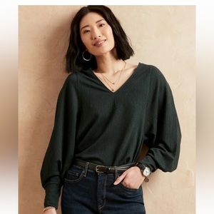 NWT banana republic dolman sleeve green blouse